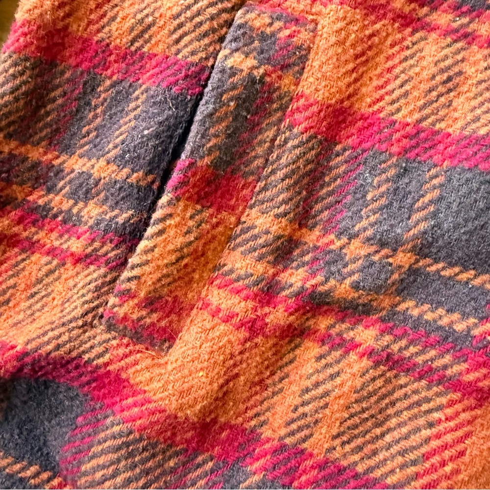Stoosh Plaid Flannel Shacket Jacket Shirt Coat Oversized Cozy Fall X Large - Picture 6 of 9
